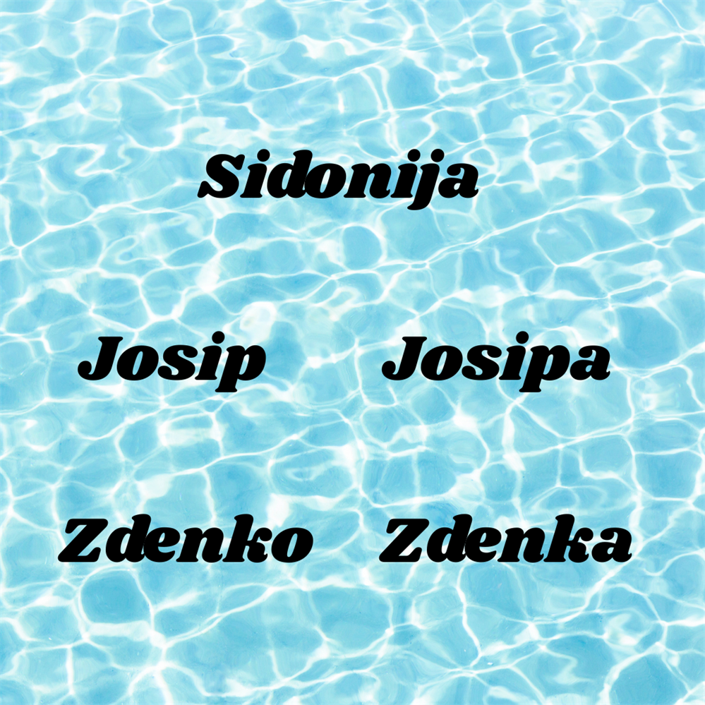 Današnji slavljenici su Sidonija, Zdenko, Zdenka, Josip, Josipa, Joško...