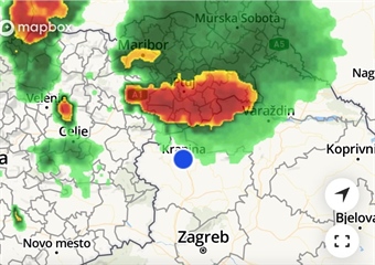 Nevrijeme stiglo nakon nesnosne vrućine, sjever Hrvatske pod udarom oluje - evo što nam dolazi