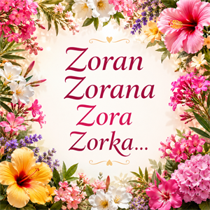 Danas imendan slave Zoran i Zorana