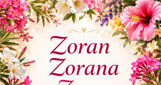 Danas imendan slave Zoran i Zorana