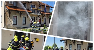 Uspješna vježba DVD-a Petrovsko pokazala spremnost vatrogasaca: Nakon "potresa" spašena osoba i ugašen požar u prostorijama Općine