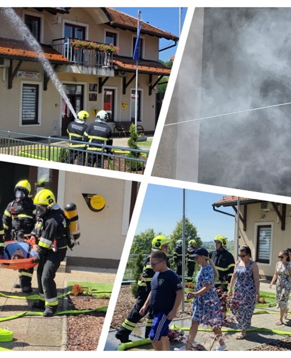 Uspješna vježba DVD-a Petrovsko pokazala spremnost vatrogasaca: Nakon "potresa" spašena osoba i ugašen požar u prostorijama Općine