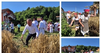 U Grešćevini obilježeno 15 godina rada Udruge Biserna Dolina uz tradicionalnu ručnu žetvu raži