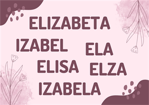 Elizabeta, Elza, Ela i Izabela - sretan imendan!