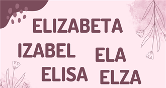 Elizabeta, Elza, Ela i Izabela - sretan imendan!
