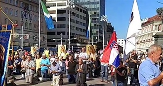 I danas su "klečavci" okupirali trgove, ali i prosvjednici