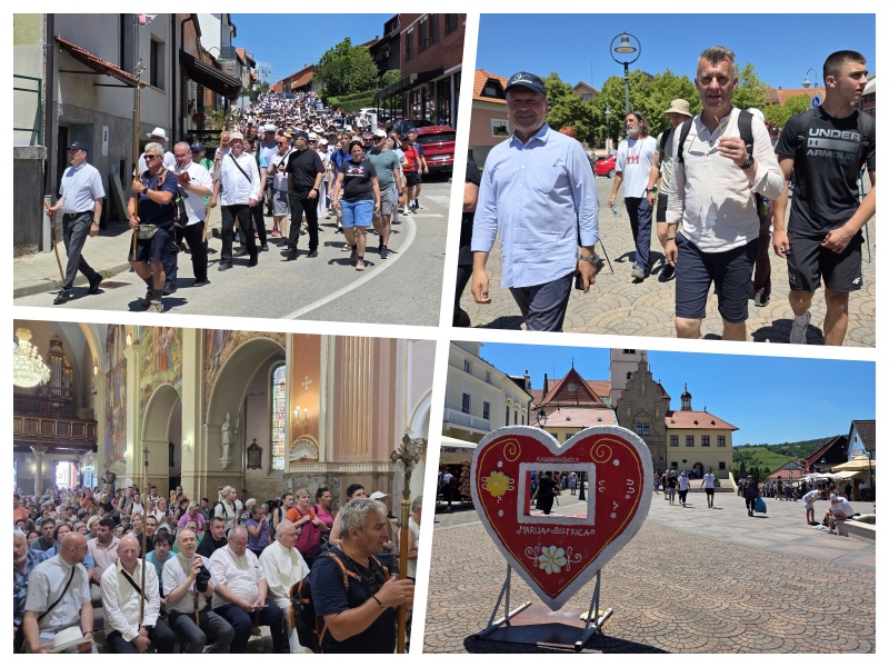 Tradicionalno 337. zavjetno hodočašće Grada Varaždina Majci Božjoj Bistričkoj - brojnim hodočasnicima pridružio se i župan Stričak