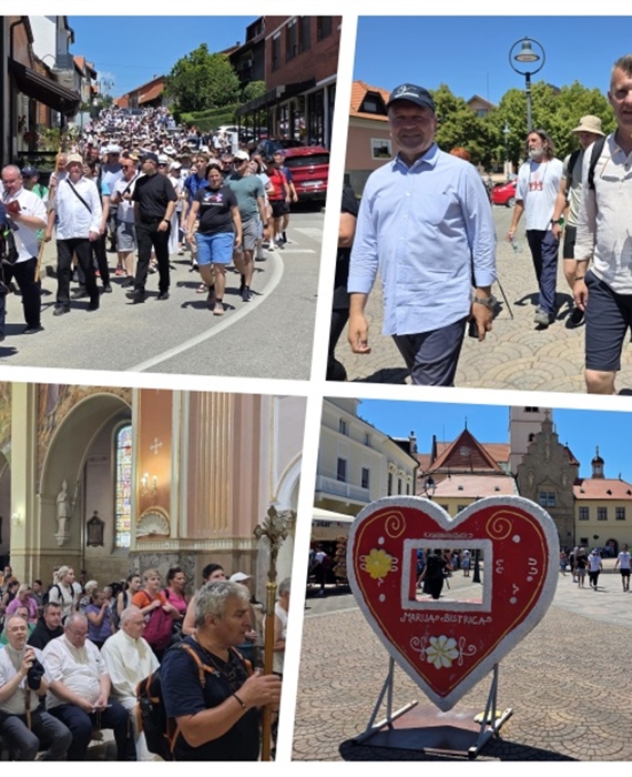 Tradicionalno 337. zavjetno hodočašće Grada Varaždina Majci Božjoj Bistričkoj - brojnim hodočasnicima pridružio se i župan Stričak