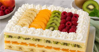 Voćna torta s voćem, kremom i šlagom – lagani desert za svaku priliku