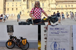 SVAKA ČAST: Ivan Benc iz Pregrade biciklom prevalio oko 2900 kilometara i stigao na Camino