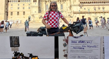 SVAKA ČAST: Ivan Benc iz Pregrade biciklom prevalio oko 2900 kilometara i stigao na Camino