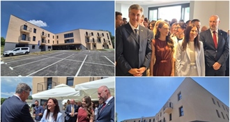 Premijer Plenković svečano otvorio Centar za starije osobe Lobor - dočekali ga načelnica Jembrih i župan Kolar