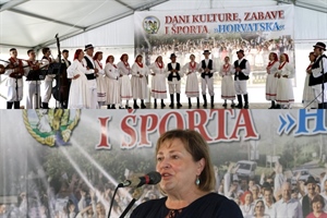 Zamjenica župana Jasna Petek na Danima kulture, zabave i športa u Velikoj Horvatskoj