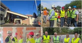 Župan Kolar obišao radove na OŠ Viktora Kovačića: Rekonstrukcija vrijedna 1,9 milijuna eura teče prema planu