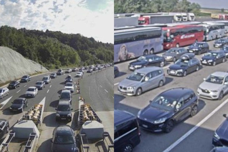 Ponovno gužve prema moru: Kolona na Trakošćanu 4 km, na Bajakovu 10 km, na A1 prometna, pas i auto u kvaru
