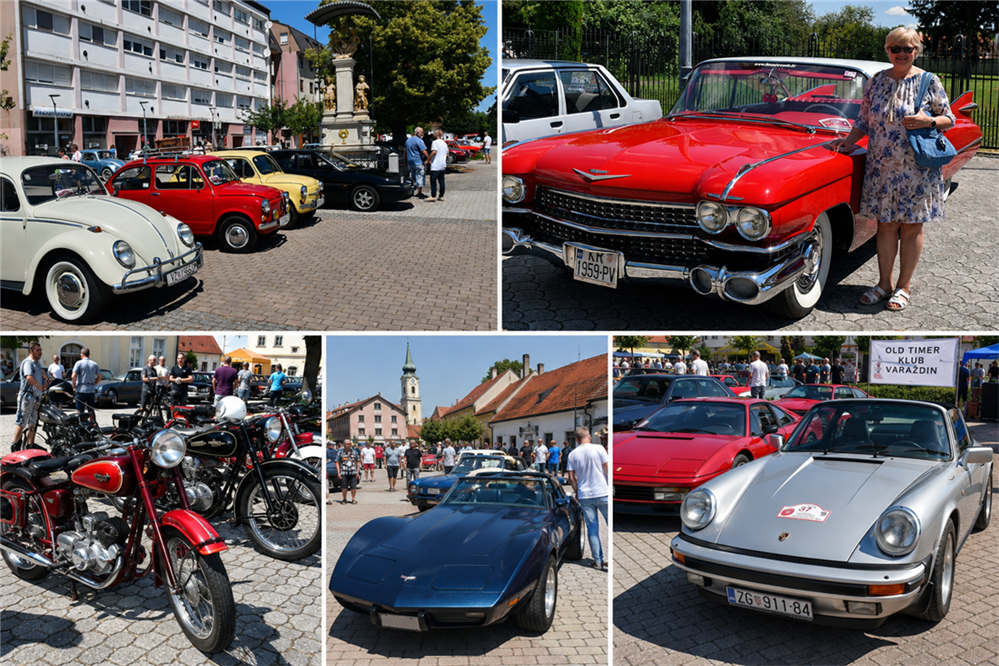 Stotinjak oldtimera oduševilo Ludbrežane: Od Fiće i Bube do Ferrarija i šest metara dugog Cadillaca