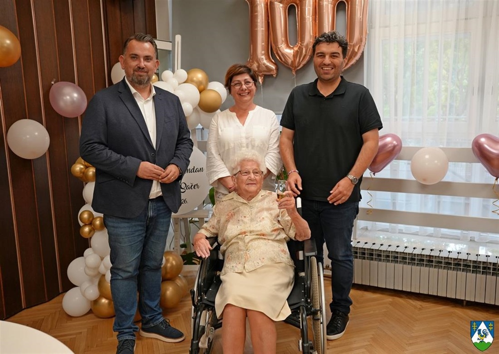 Marija Sačer u koprivničkom Domu proslavila 100. rođendan, čestitao joj i župan Golubić