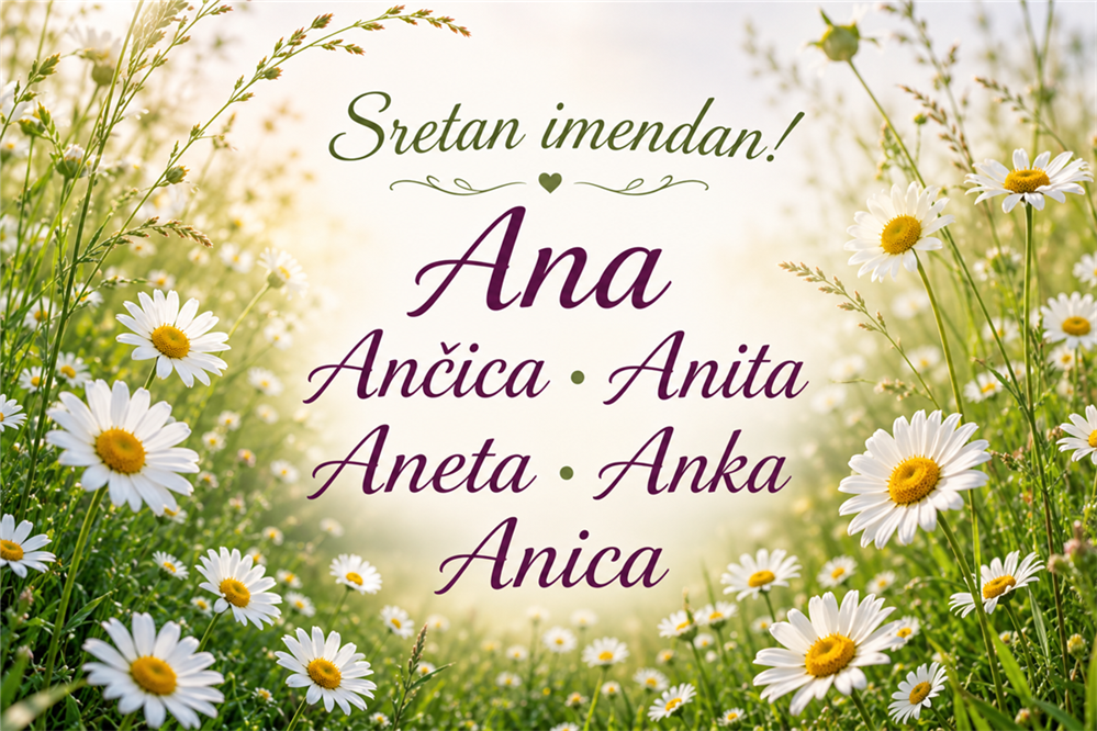 Ane, Ančice, Anice, Anite, Anete i Joakim - sretan imendan!