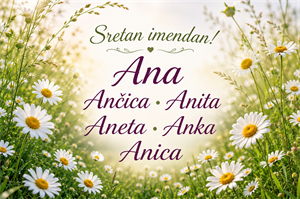 Ane, Ančice, Anice, Anite, Anete i Joakim - sretan imendan!