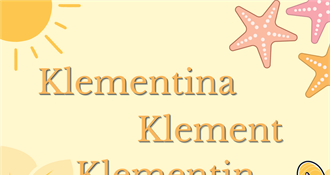 IMENDANI Današnji slavljenici su Klement i Klementina
