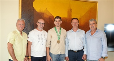 Gradonačelnik Bosilj održao prijem za Enesa Garibovića nakon osvajanja srebrne medalje na Svjetskoj karate ligi u Meksiku
