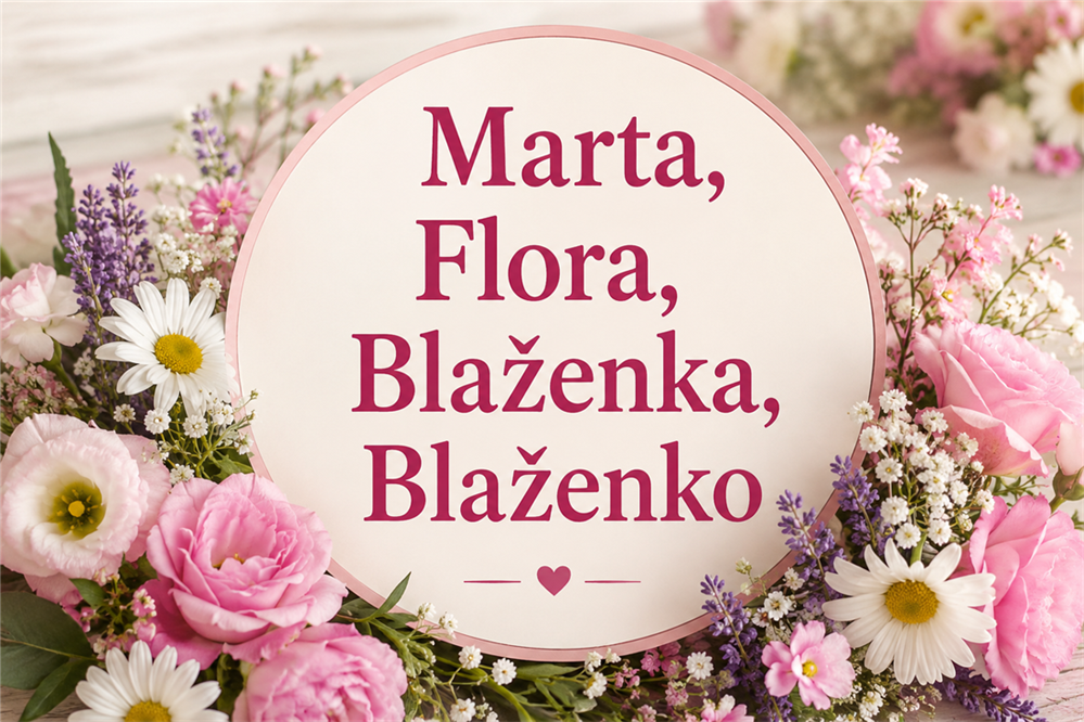 Danas imendan slave Marta, Flora i Blaženka – ne zaboravite im čestitati!