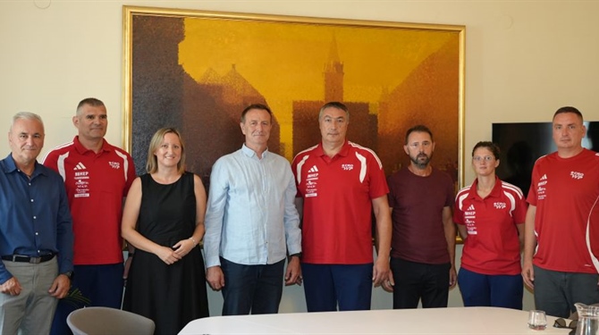 Gradonačelnik Bosilj održao prijem za predstavnike Hrvatskog vaterpolskog saveza