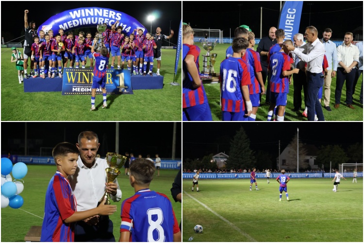 Hajduk osvojio 28. Međunarodni nogometni turnir Međimurec U-14, nagrade uručio župan Posavec