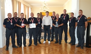 Zamjenik gradonačelnika Marković priredio prijem za JVP Grada Varaždina koja je osvojila srebro na olimpijadi