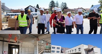 Nova zgrada OŠ Nedelišće i Centar za starije osobe poprimaju konačan izgled, radove obišao župan Posavec