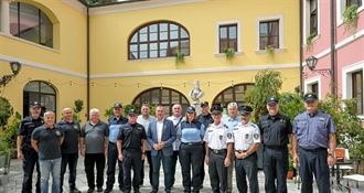 Nakon prijema u Gradu Varaždinu, strani policajci stigli i kod župana Stričaka
