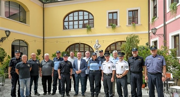 Nakon prijema u Gradu Varaždinu, strani policajci stigli i kod župana Stričaka