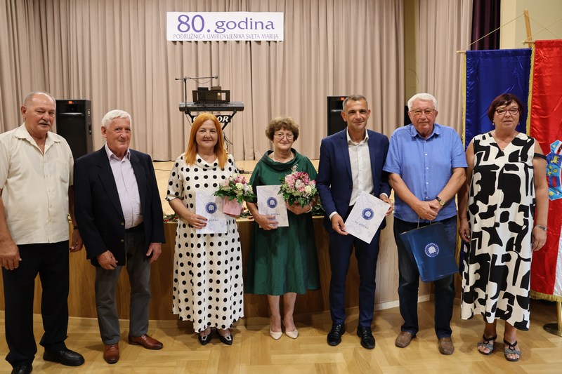Umirovljenici Svete Marije proslavili 80 godina rada, župan Posavec: „Vi ste generacije koje su izgradile Međimurje kakvo danas poznajemo“
