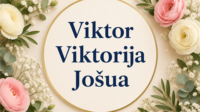 Jošua, Viktor, Viktorija - sretan imendan!