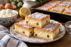 Recept iz bakine bilježnice: Starinski kolač sa sirom i vrhnjem koji je drugi dan još bolji