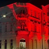 Zgrada Krapinsko-zagorske županije osvjetljena crvenom bojom povodom Svjetskog dana svjesnosti o Duchenne mišićnoj distrofiji