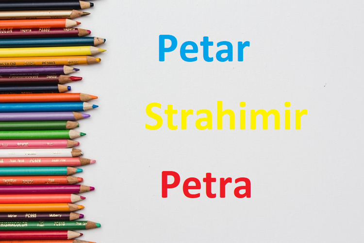 Danas imendan slave Petar, Petra i Strahimir – želimo im sve najbolje!
