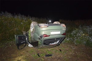 Između Štefanca i Svetog Križa sletio s ceste i nekoliko puta se prevrnuo – ozlijeđen prevezen u bolnicu