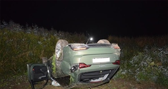 Između Štefanca i Svetog Križa sletio s ceste i nekoliko puta se prevrnuo – ozlijeđen prevezen u bolnicu