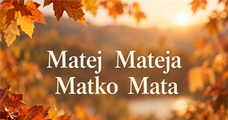 Danas je njihov dan: Imendan slave Matej, Matko, Mateja i Mata