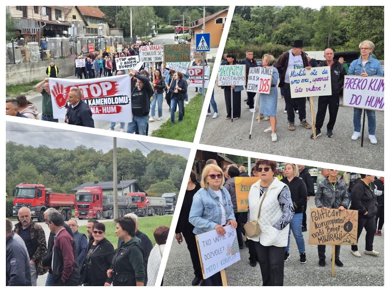 Mještani Novog Golubovca protiv novog kamenoloma: „Ne damo naš Hum, ovo je tek početak!“