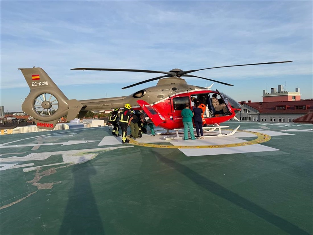 Prvo slijetanje helikoptera na krov COB-a: Iz Varaždina pacijent hitno prevezen u KB Dubrava