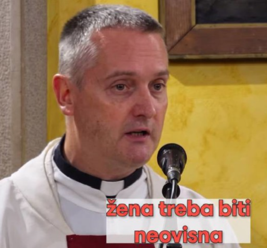 Svećenik Karas privukao pozornost porukom ženama: „Žena se ne smije učiniti ovisnom o muškarcu. Žena treba biti neovisna, žena treba biti emancipirana"