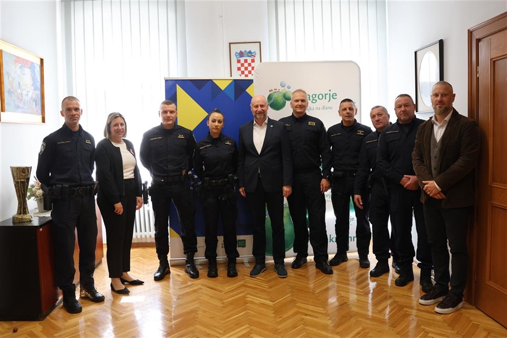 Župan Kolar priredio prijem za policajce koji su bili među najboljima na natjecanju “Štit domovine“