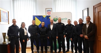 Župan Kolar priredio prijem za policajce koji su bili među najboljima na natjecanju “Štit domovine“