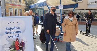 „U tuđim cipelama“ u Čakovcu: Župan Posavec podržao Udrugu slijepih u obilježavanju 75 godina djelovanja
