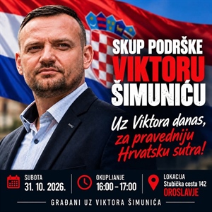 U Oroslavju najavljen skup podrške Viktoru Šimuniću: „Uz Viktora danas, za pravedniju Hrvatsku sutra”