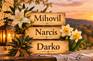 Današnji godovnjaci su osobe ovih imena – Mihovil, Narcis i Darko, želimo im sve najbolje!