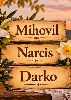Današnji godovnjaci su osobe ovih imena – Mihovil, Narcis i Darko, želimo im sve najbolje!