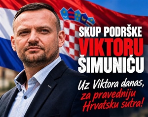 Inicijatori skupa podrške Šimuniću: Viktor nas ni u jednom trenutku nije tražio nikakav angažman, on je simbol naše borbe za pravednost!